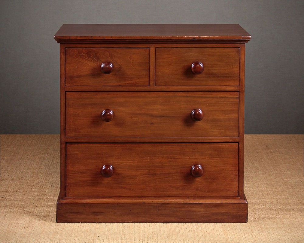 Small 19th.c. Walnut Chest Of Drawers c.1880