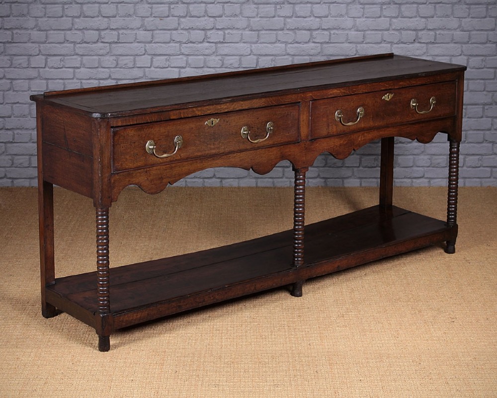 Mid 19th.c. Oak South Wales Dresser Base c.1840
