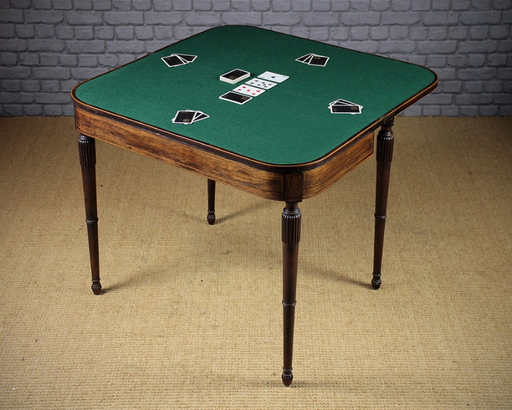 George III Rosewood Games Table c.1810.