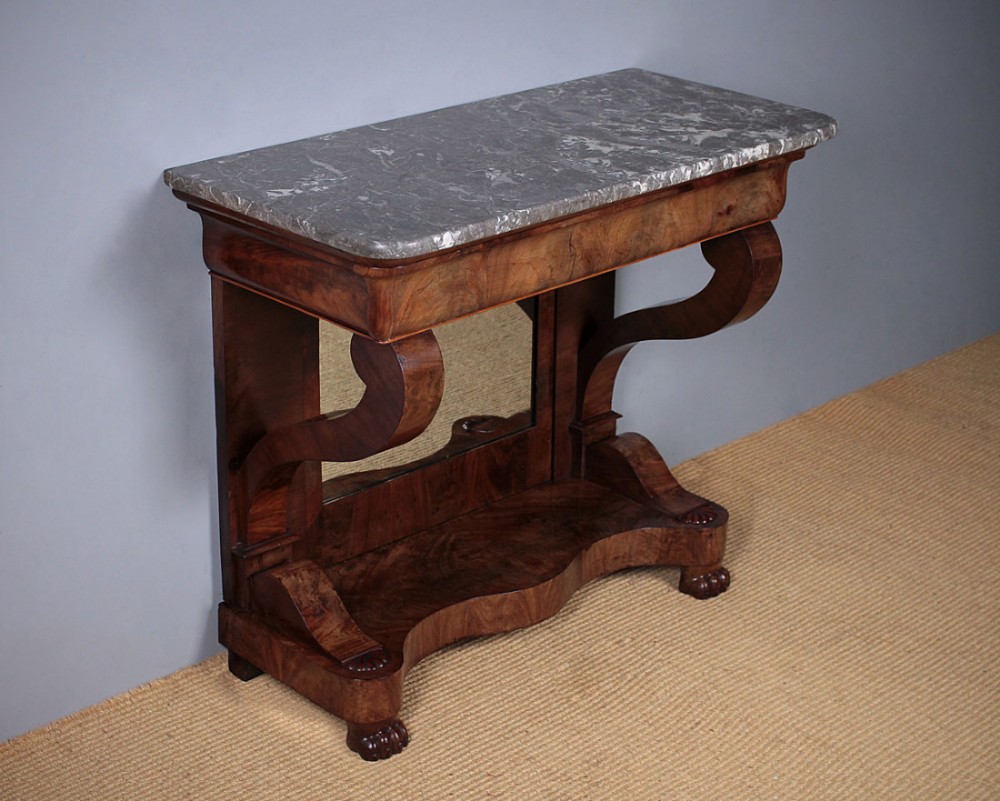 Mid 19th.c. Marble Top Console Table c.1860