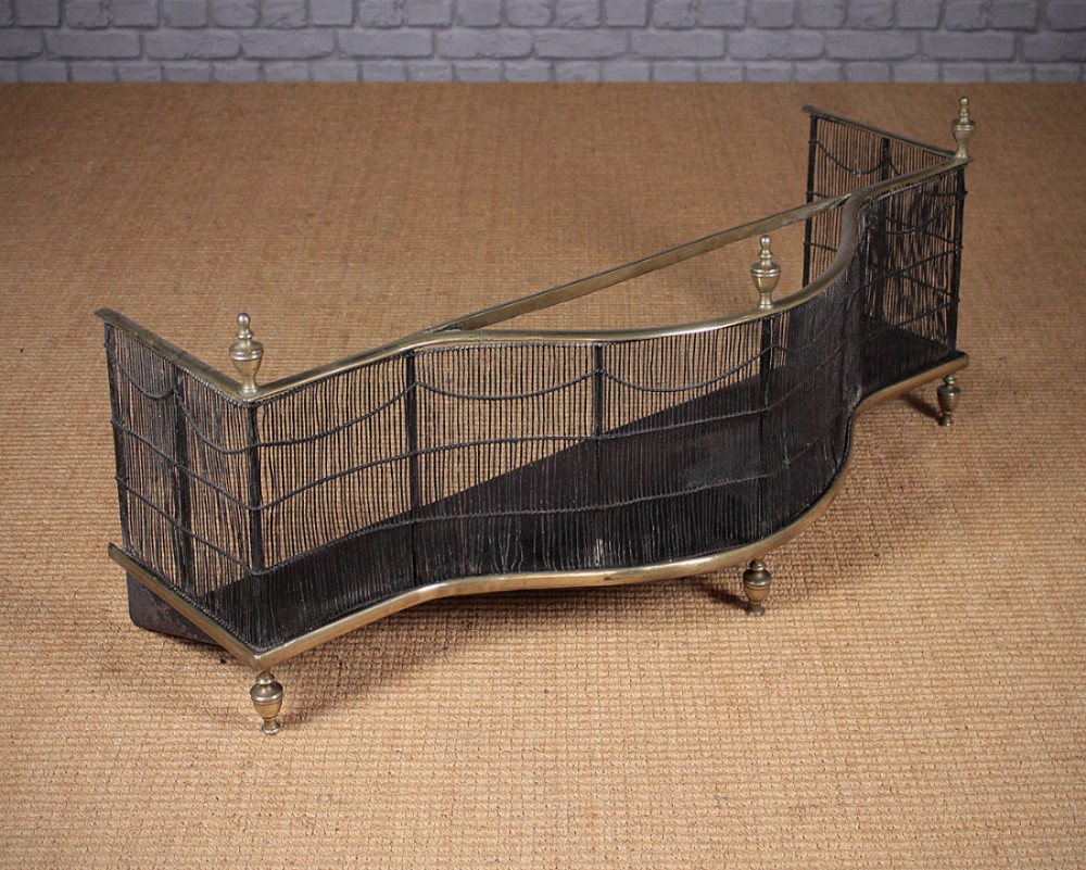 Regency Era Brass and Wirework Spark Guard