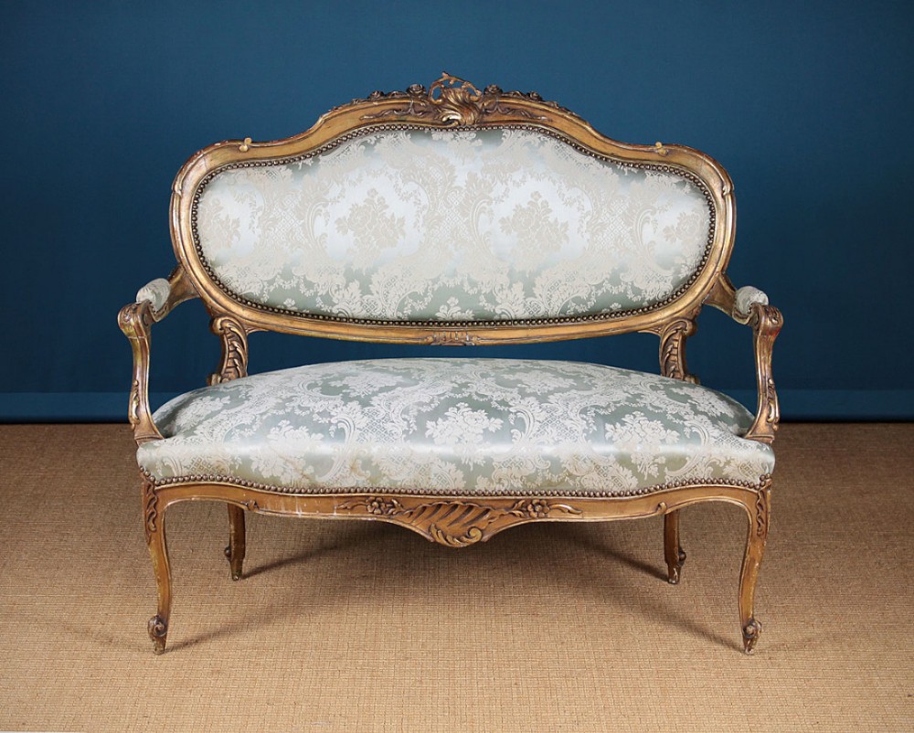 Small French Giltwood Sofa c.1910.