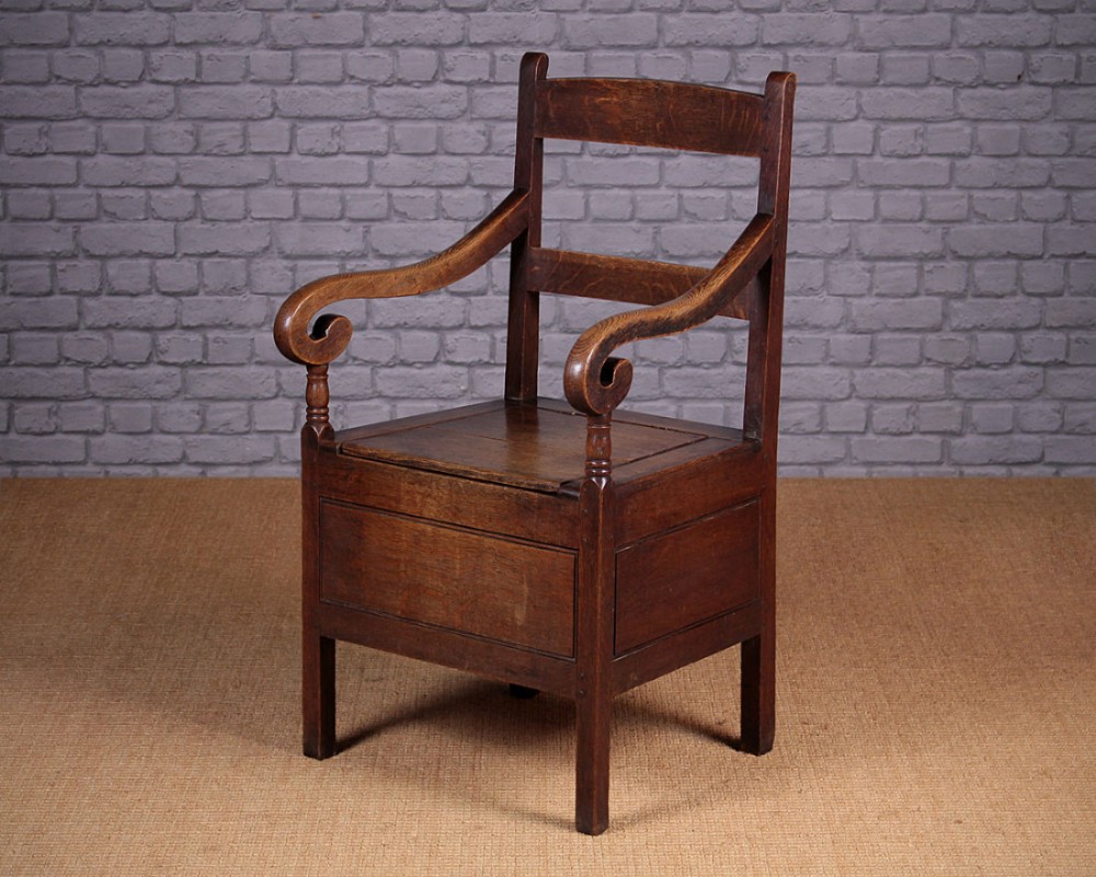 Welsh Oak Box Seat Armchair c.1820.