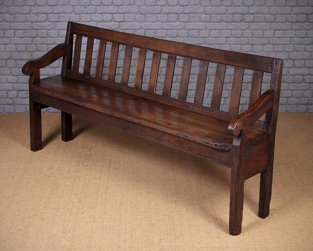 LONG OAK BENCH C.1850