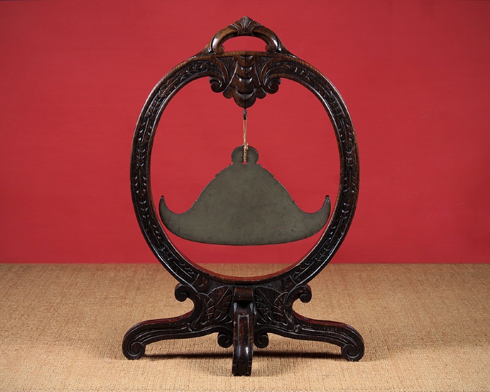TIBETAN BRONZE TEMPLE GONG.