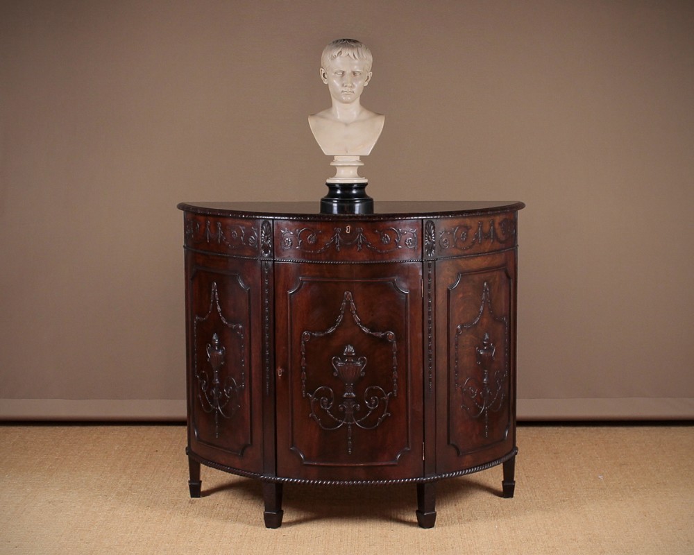 Demi-Lune Side Cabinet by Waring & Gillow c.1920.