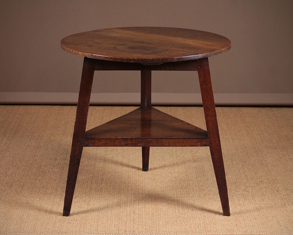 George III Oak Cricket Table c.1810.