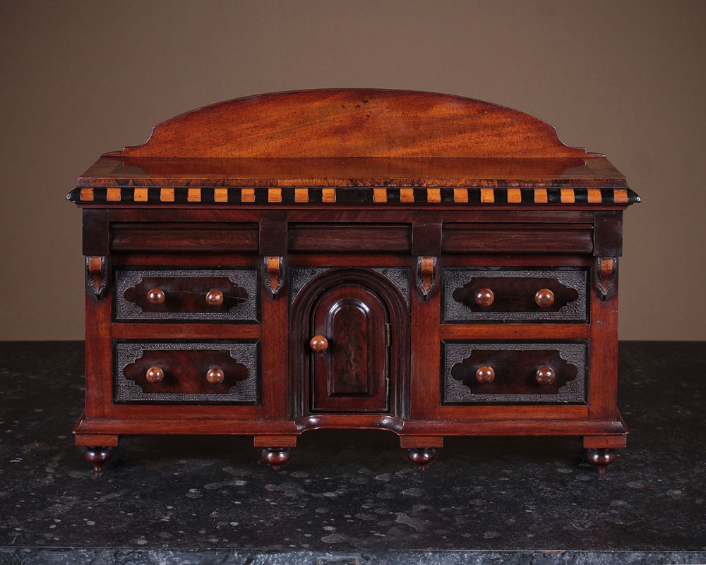 Miniature Sideboard Apprentice Piece c.1870.