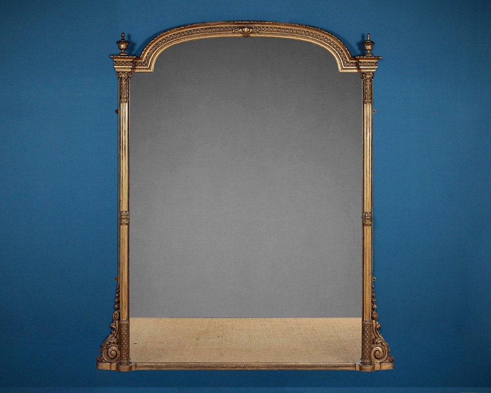 Late 19th.c. Gilt Overmantle Mirror c.1880