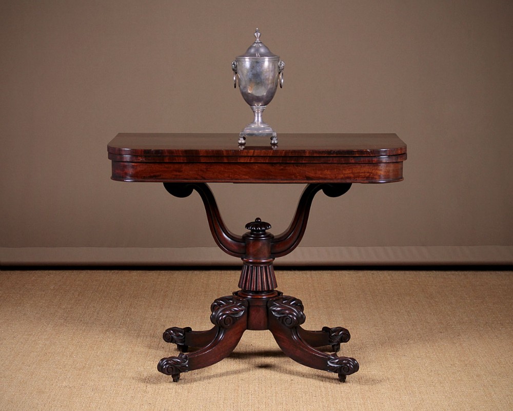 William IV Mahogany Fold-Over Supper Table c.1830.