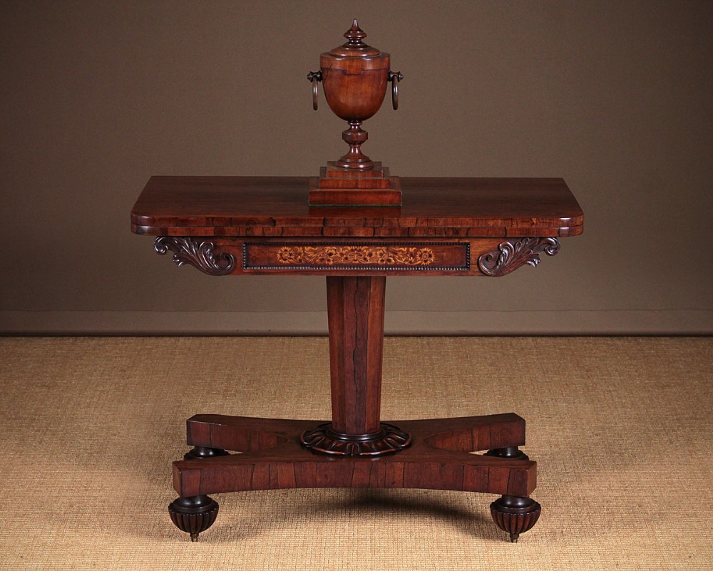 Regency Rosewood Fold Over Supper Table c.1820