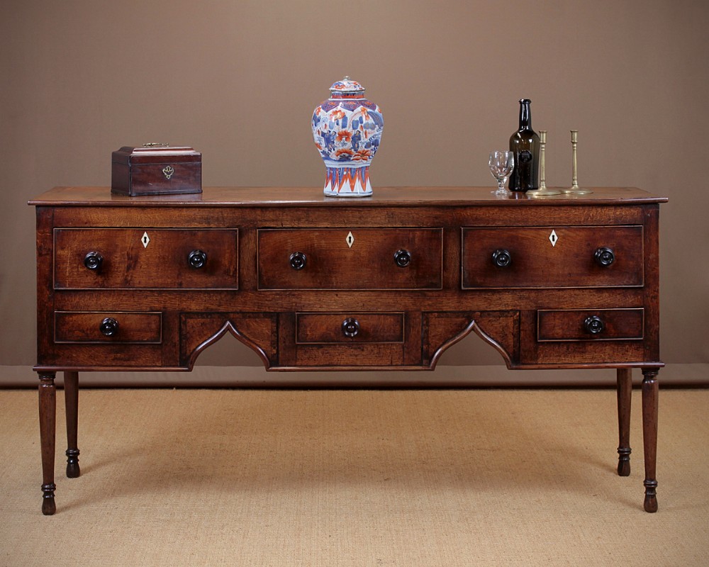 19th.c. Oak Open Dresser Base c.1820