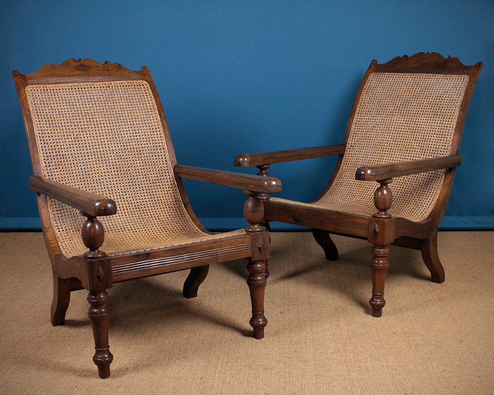Pair of Large Planter’s Armchairs c.1900.