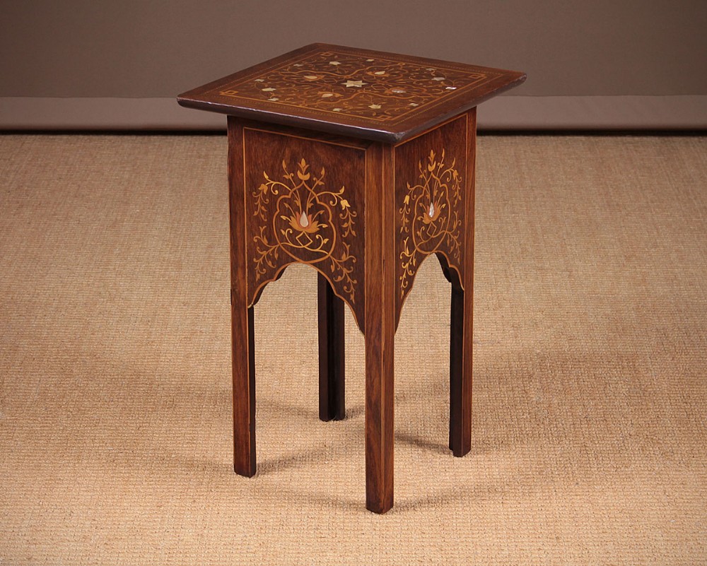 Inlaid Side table In The Manner Of Liberty & Co. c.1890