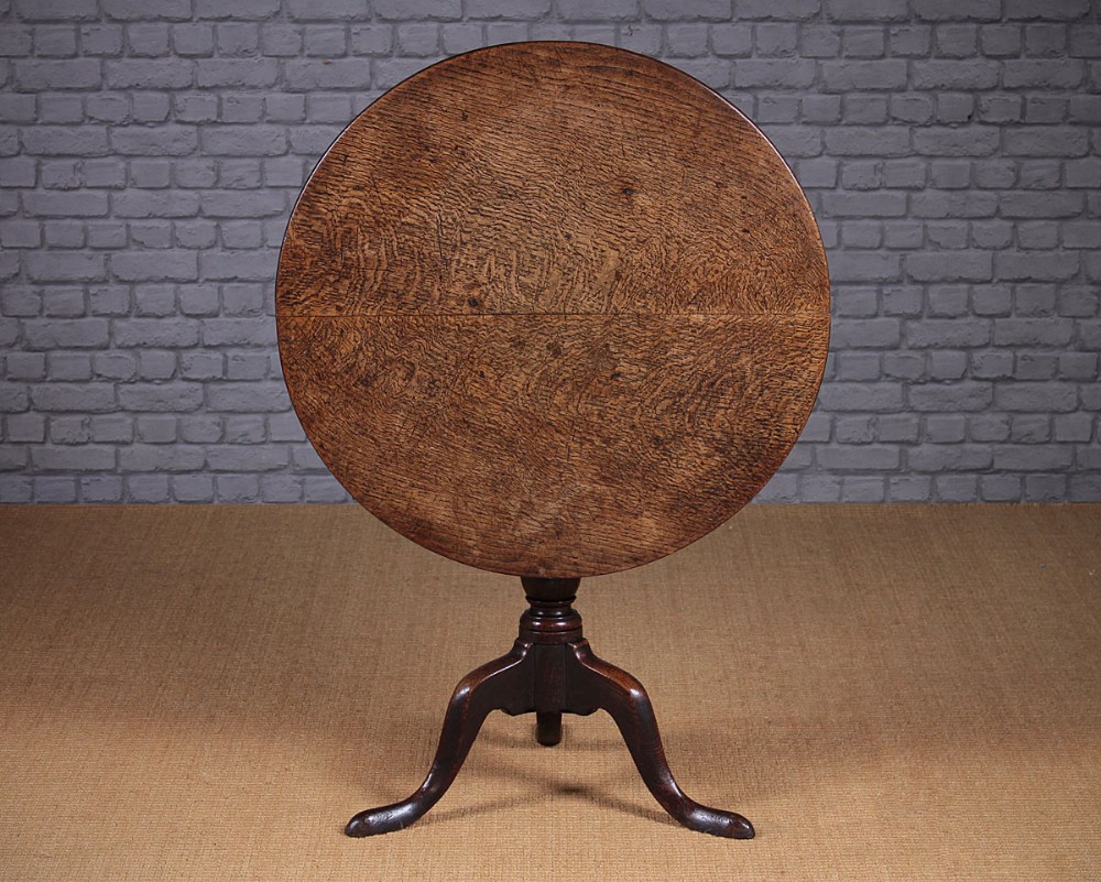 Georgian Oak Tripod Supper Table c.1800.