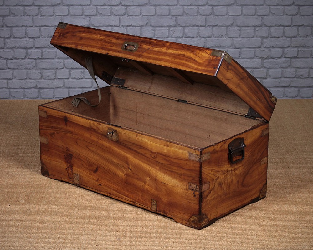 19th.c. Camphorwood Campaign Chest c.1880.