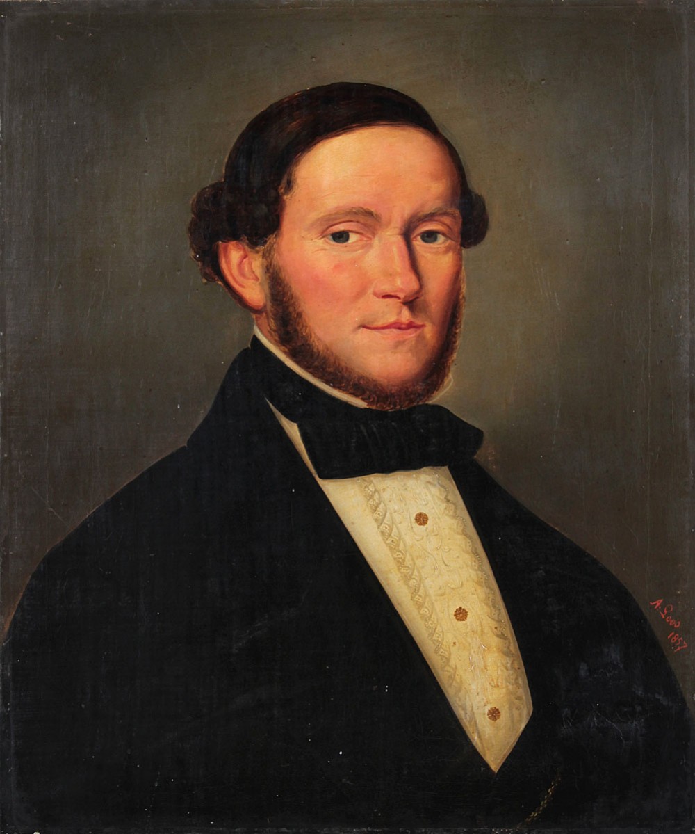 Portrait of a Gentleman Dated 1857.