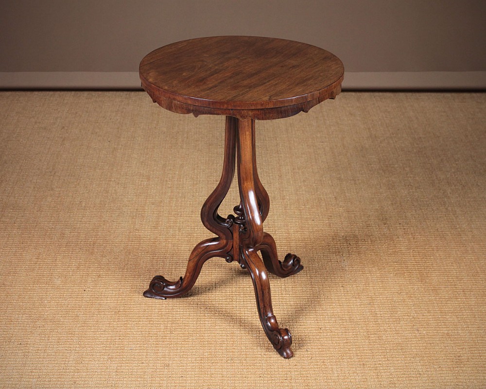 Rosewood Tripod Table c.1860.