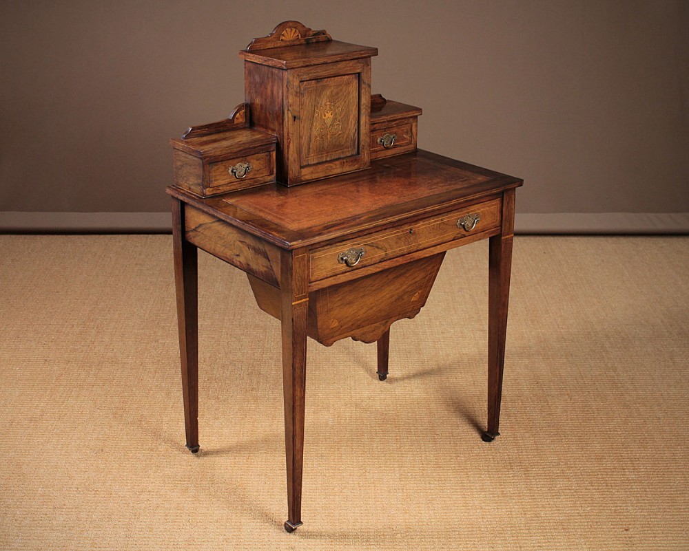 19th.c. Rosewood Writing Table c.1890