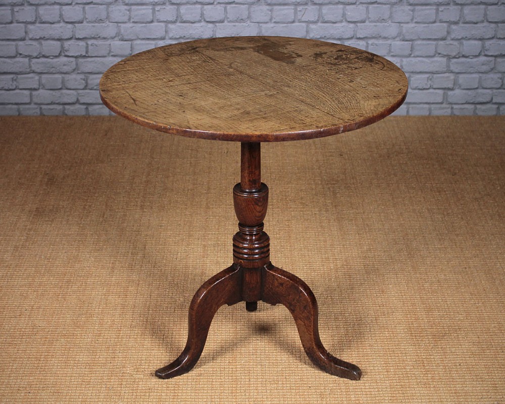 Georgian Oak Tripod Supper Table c.1800.