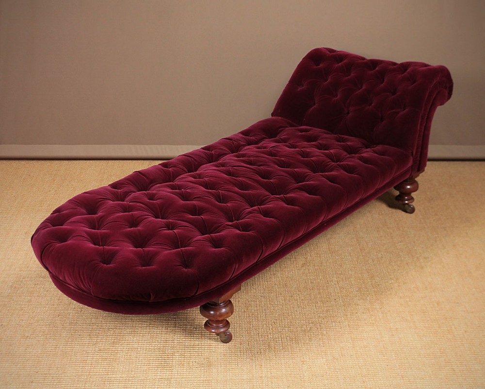 Long Upholstered Day Bed c.1860.