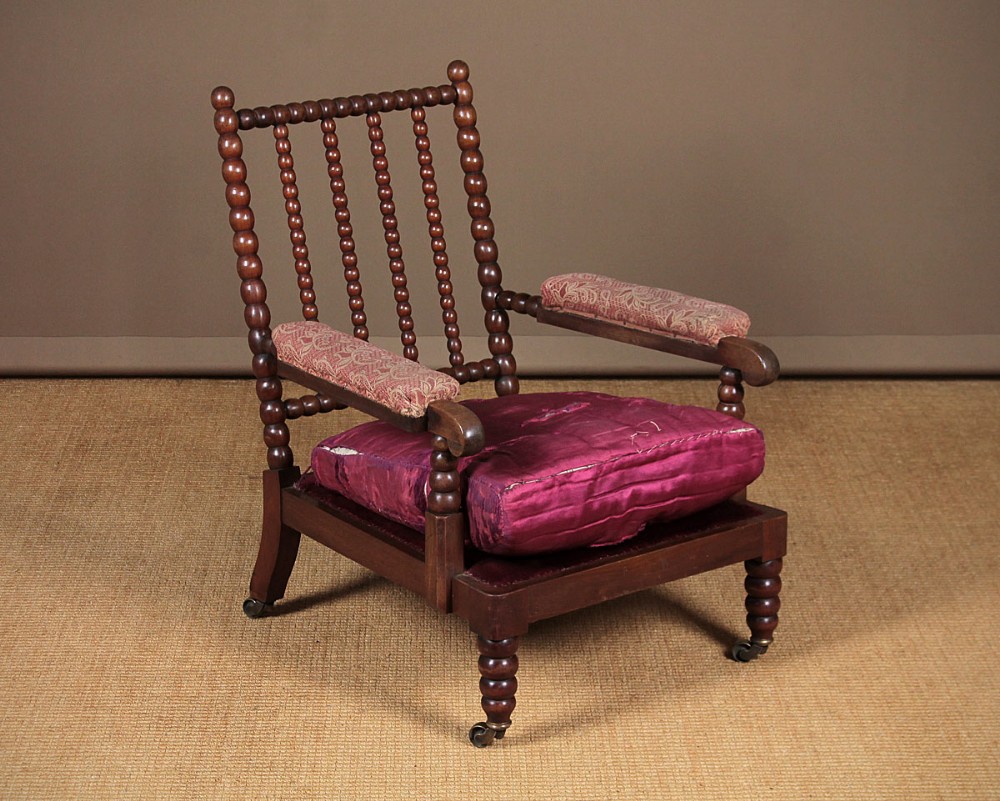 Bobbin Turned Armchair by C.Hindley & Sons c.1840.