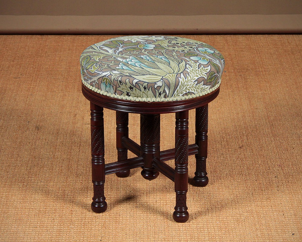Art & Crafts Adjustable Dressing Stool c.1880.