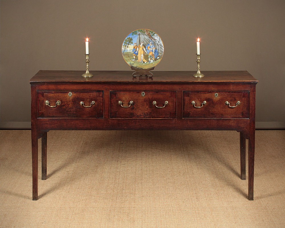 George III Open Dresser Base c.1780.