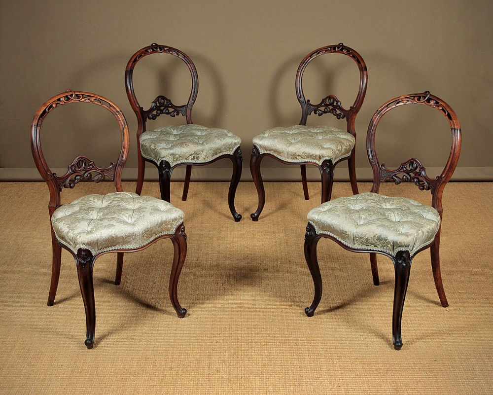 Set Four Dining Chairs By B.Taylor & Sons c.1870.