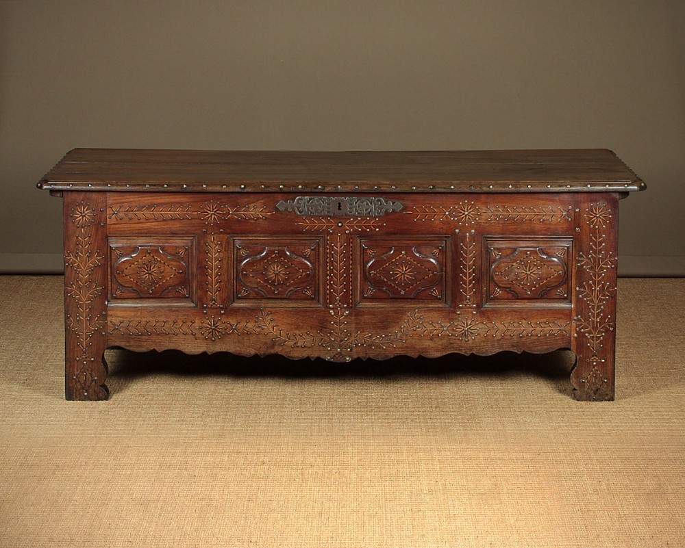 Long French Inlaid Coffer c.1790.