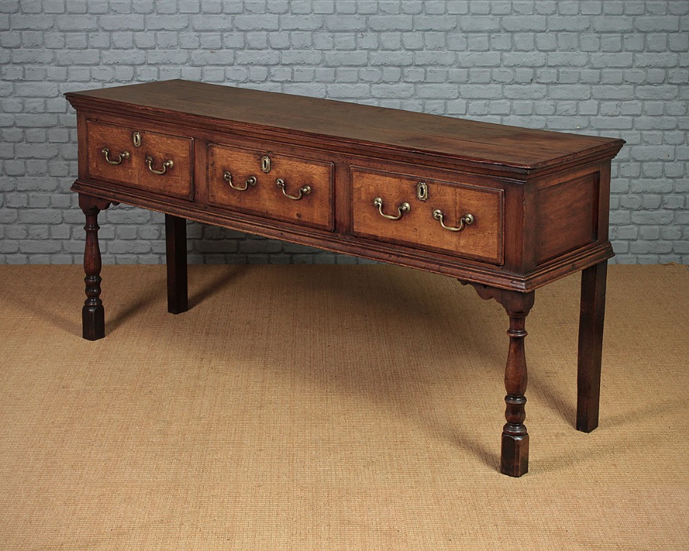 George III Open Dresser Base c.1790