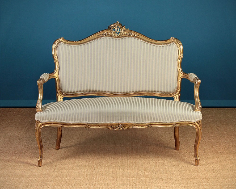 French Belle Epoch Louis XV Style Couch c.1900.