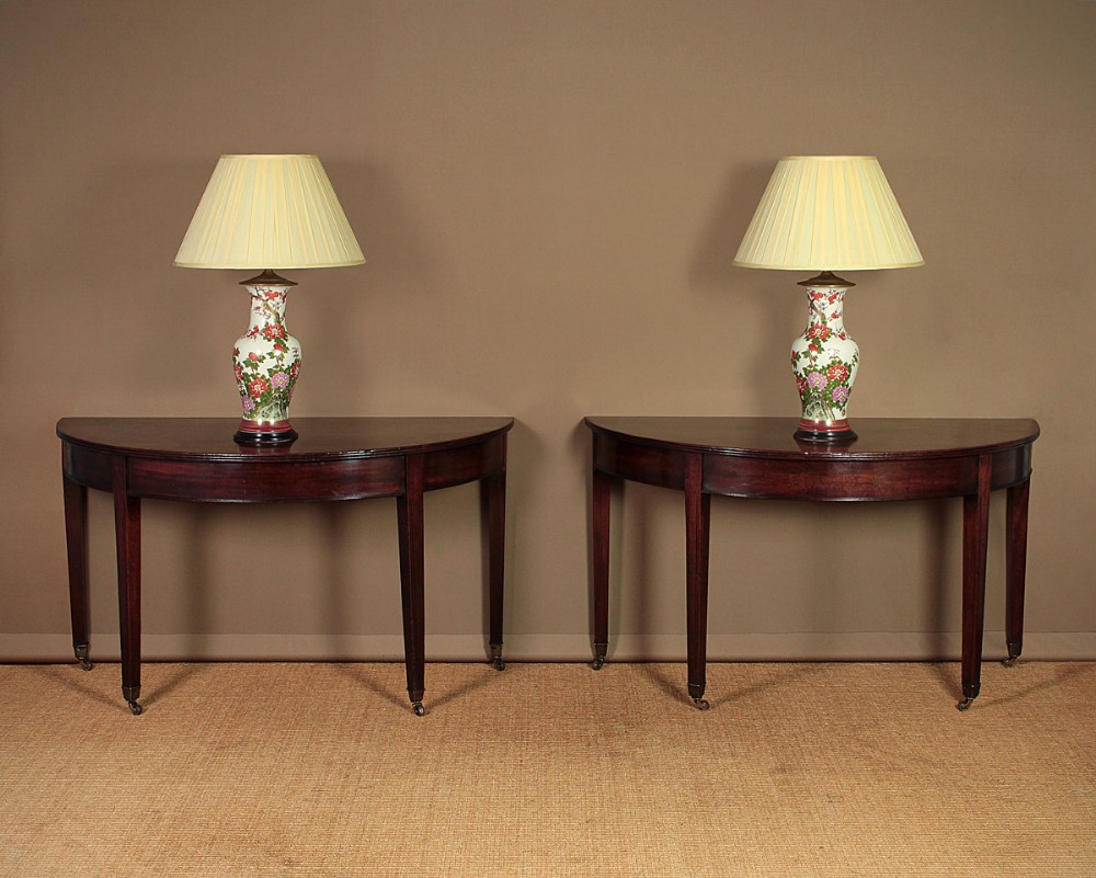 Pair George III Mahogany Side Tables c.1790.