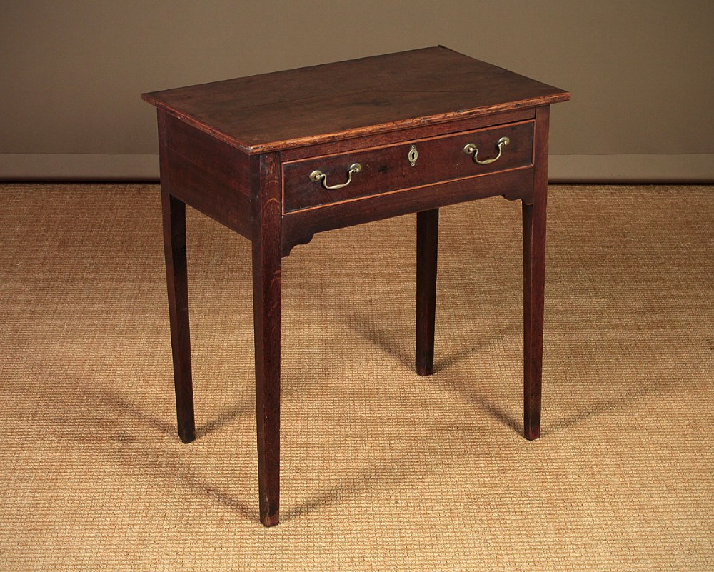 Georgian Oak Lowboy  Side Table c.1800.