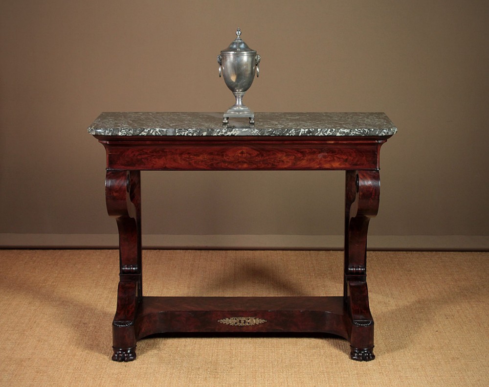 Marble Top Mahogany Console Table c.1830.