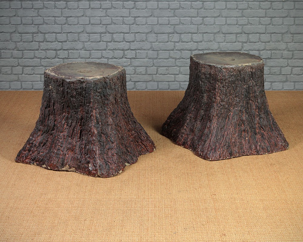 Pair Large Late 19th.c. Garden Plinths c.1890.