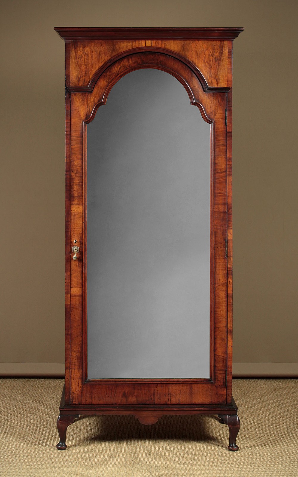 Small Queen Anne Style Walnut Wardrobe c.1920.
