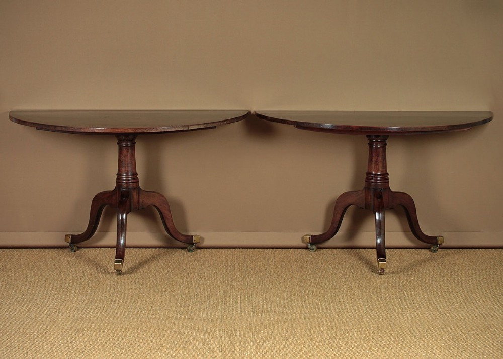 Pair of Georgian Demi-Lune Side Tables c.1790.
