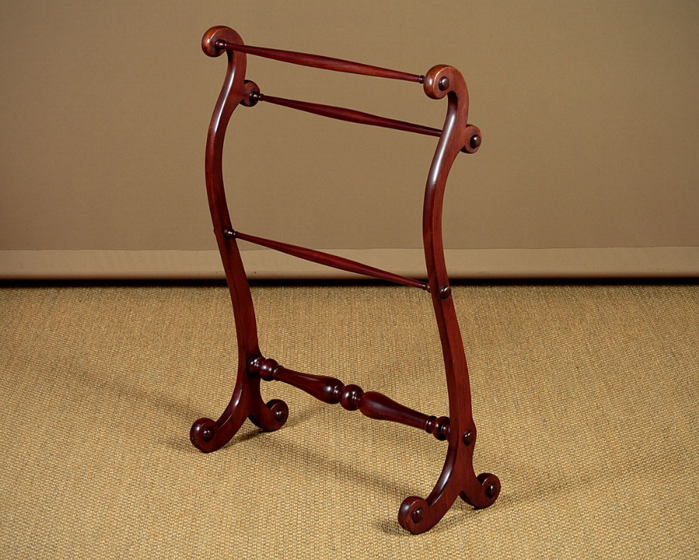 19th.c. Mahogany Towel Rail c.1860