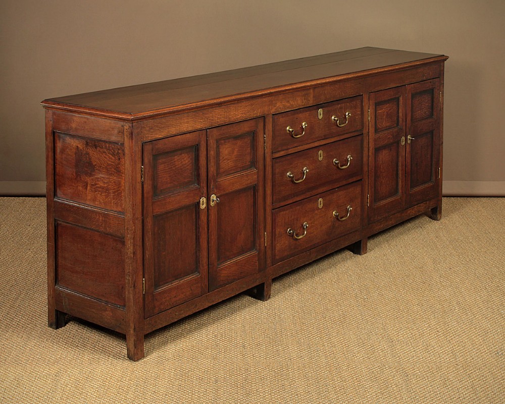 Long Oak Dresser Base c.1820.