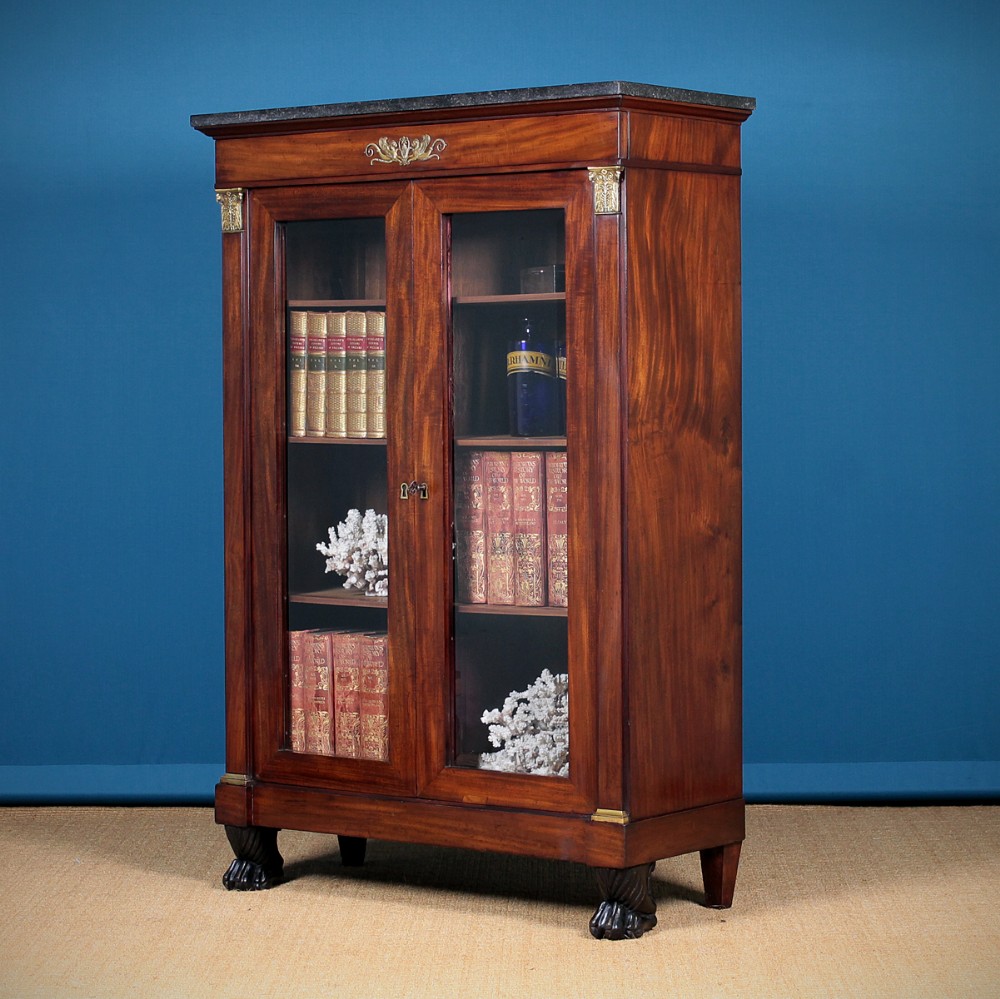 19th.c. French Empire Style Bookcase Or Side Cabinet c.1810