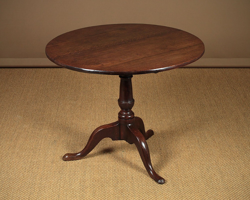 Georgian Oak Tripod Supper Table c.1800.
