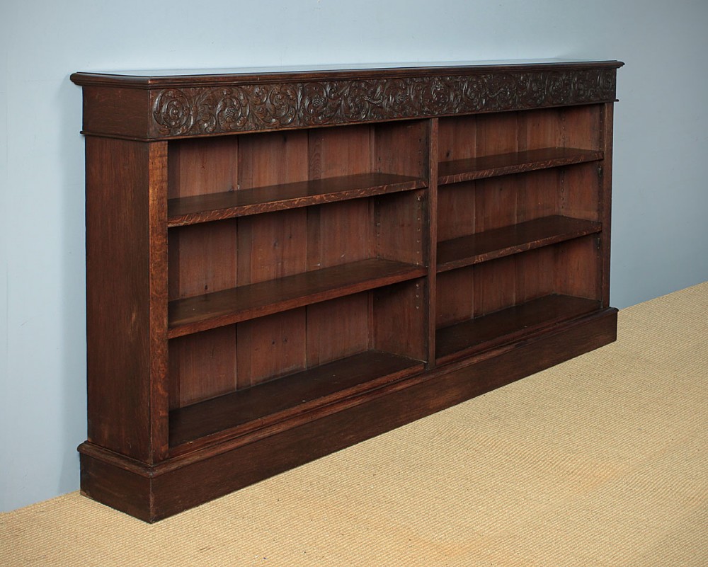 Late 19th Oak Open Bookcase c.1880.