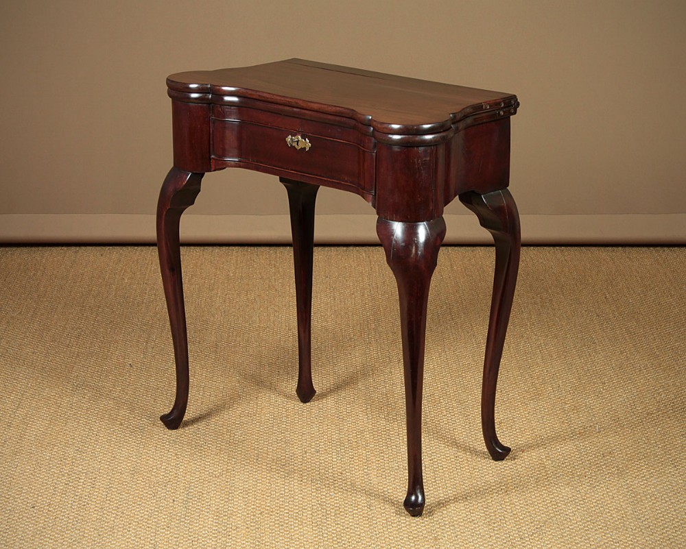 Small Georgian Mahogany Fold Over Games Table c.1820.