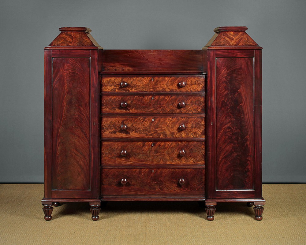 William IV Combination Wardrobe & Press c.1835.