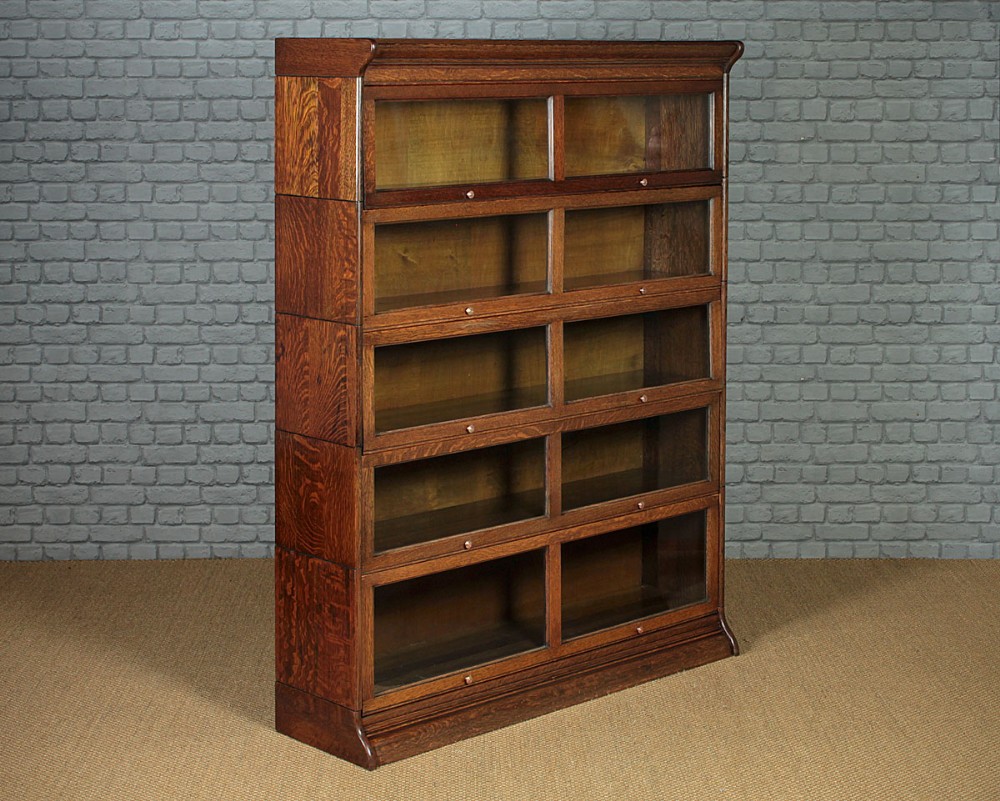 Edwardian Oak Stacking Office Bookcase c.1910.
