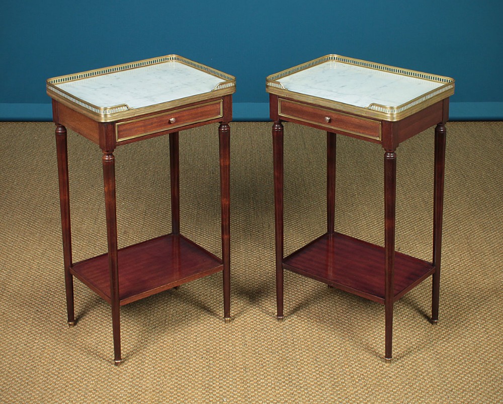 Pair of Marble Top Side Tables c.1930.