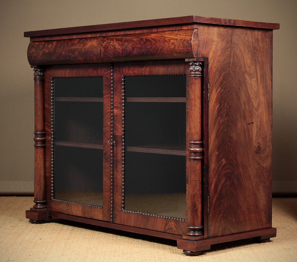 Regency Mahogany Chiffonier Bookcase c.1830.