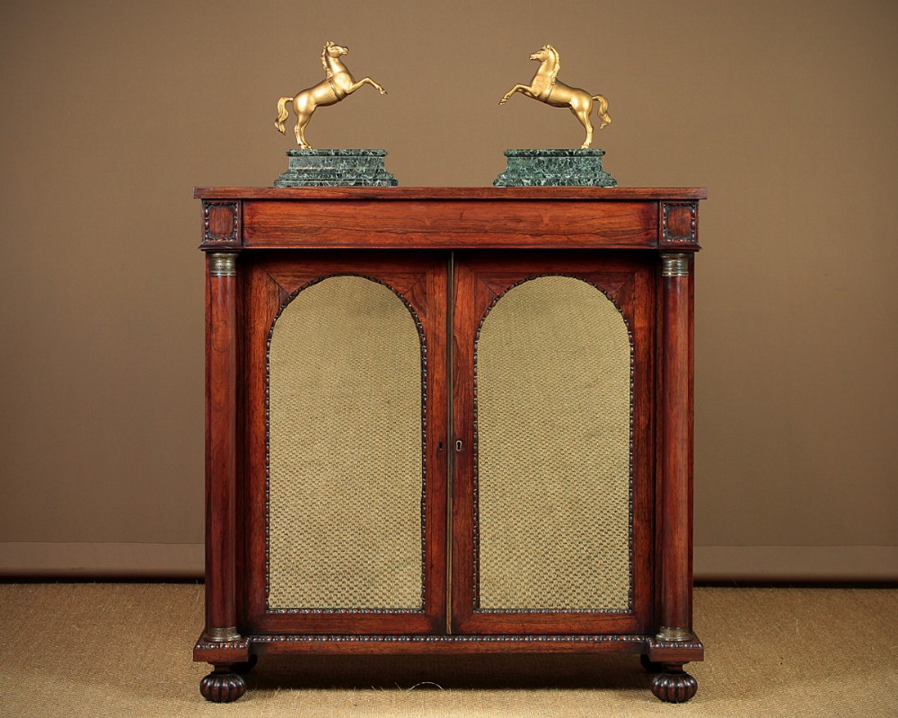 Regency Rosewood Chiffonier Side Cabinet c.1830.