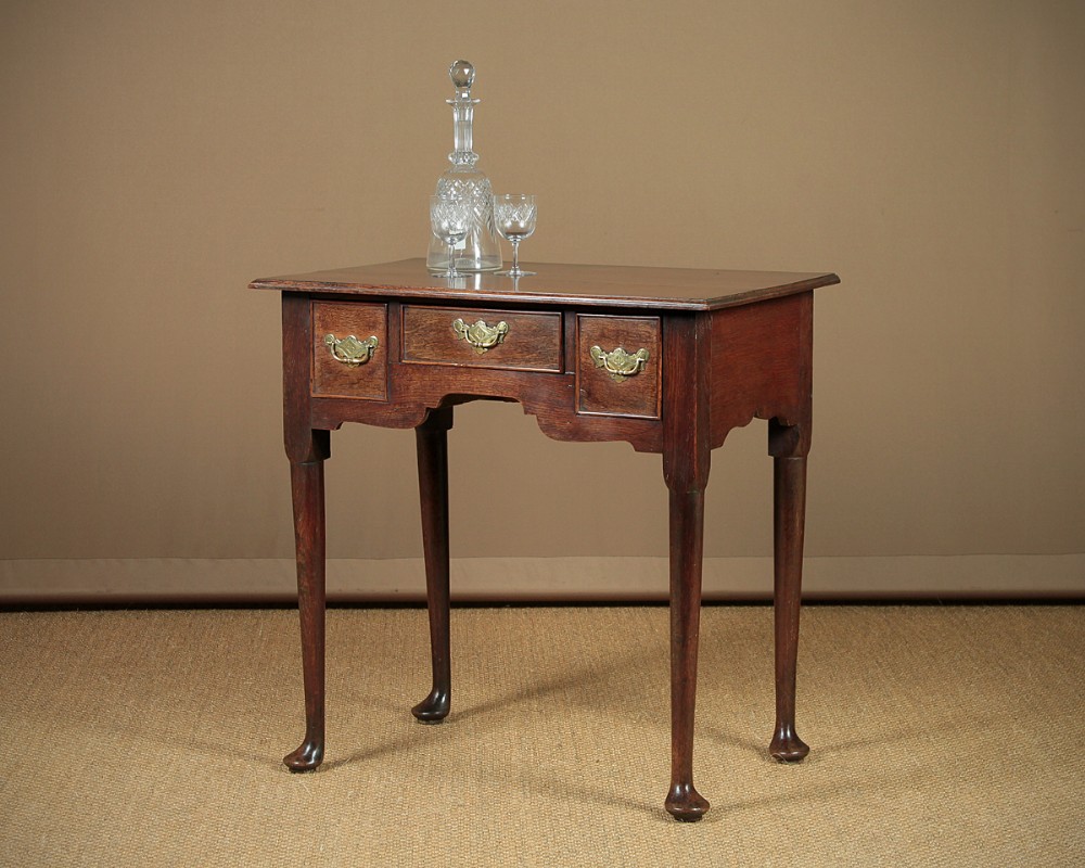 George III Oak Side Table Or Lowboy c.1800. 
